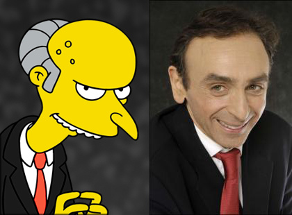 zemmour is mr burns